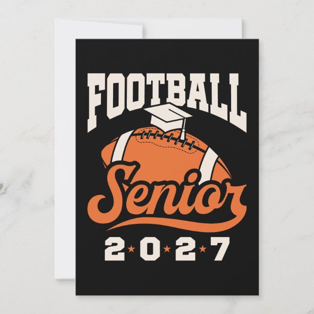 Fotboll Senior 2027 Examen Avgång Inbjudningar (Framsida)