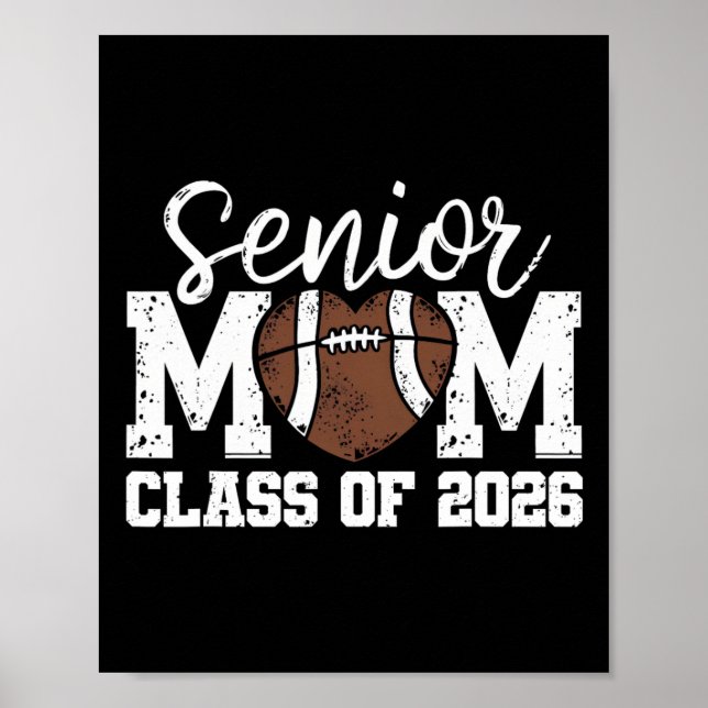 Fotboll Senior Mamma Klass Av 2026 Examinerad Seni Poster (Framsidan)