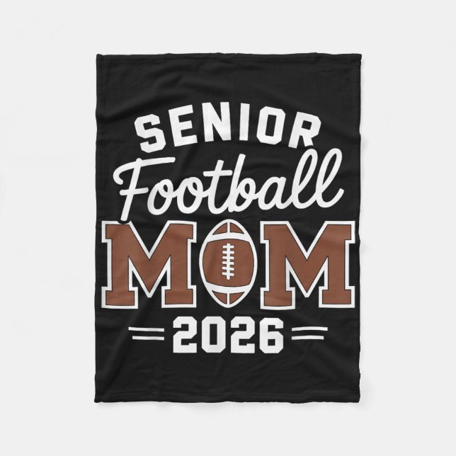 Fotboll Senior Mamma Stolt Seniorår Mamma Cl Av 2 Fleecefilt (Framsidan)