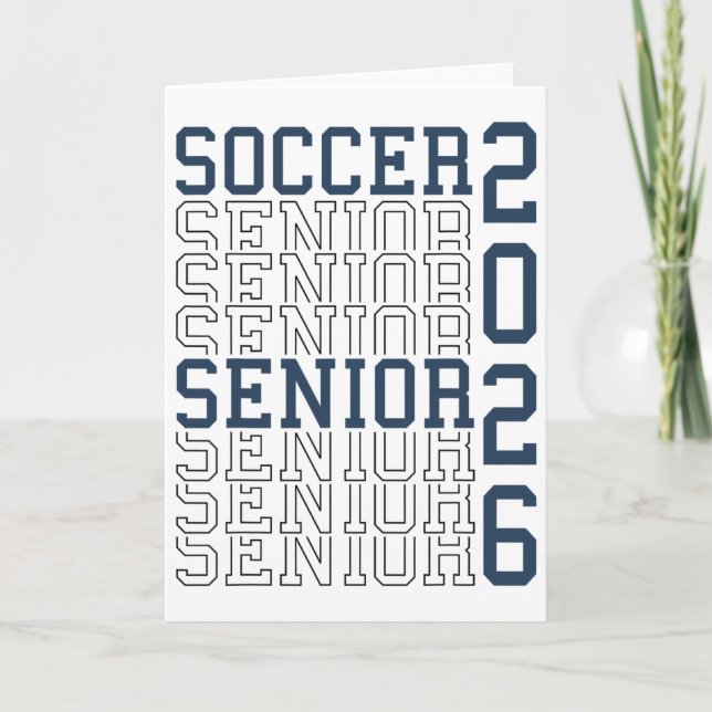 Fotboll Senior Night Fotboll Senior 2026 Examen  Kort (Framsida)