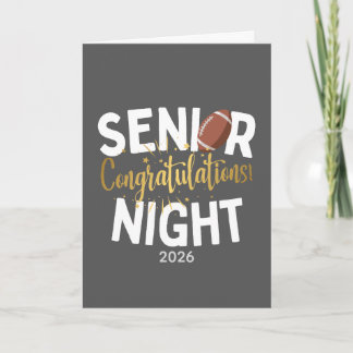 Fotboll Senior Night Grattis-kort Kort