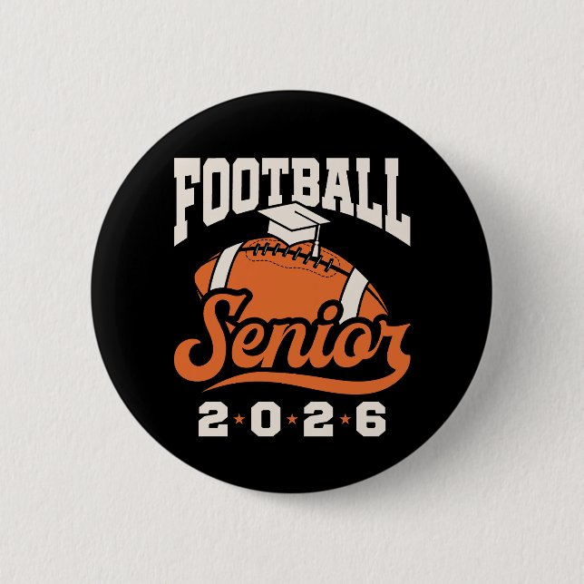 Fotboll Seniorklass 2026 som tar examen Knapp (Framsida)