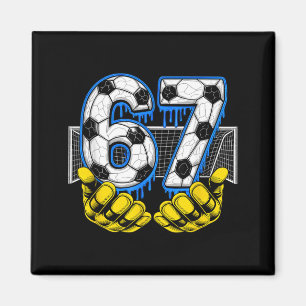 Fotboll Sex Sju 67 Roligt Gen Alpha Meme Magnet