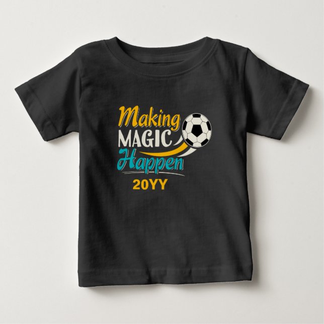 Fotboll Skapar magic Happen T Shirt (Framsida)