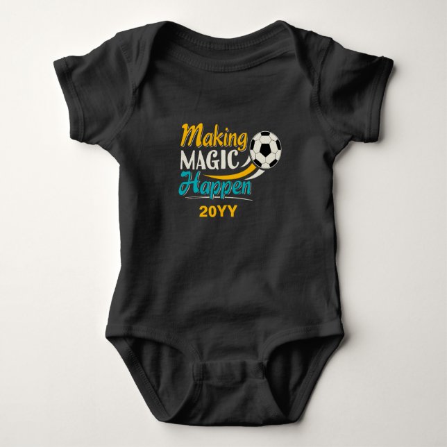 Fotboll Skapar magic Happen T Shirt (Framsida)