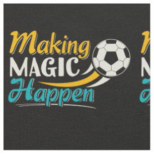 Fotboll Skapar magic Happen Tyg