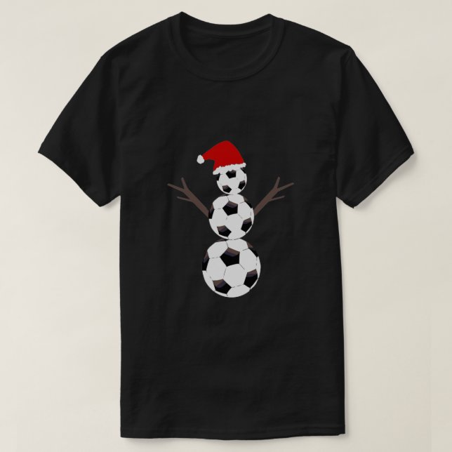Fotboll Snögubbe T Shirt (Design framsida)