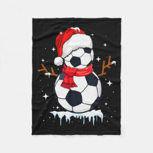 Fotboll Snömannen Kläder, Rolig Tomte Jul Män Fleecefilt