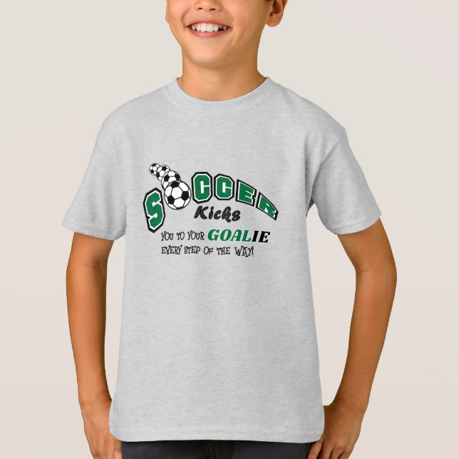 Fotboll som lockar dig till ditt mål - Grönt T Shirt (Framsida)