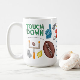 Fotboll söndag morgon mugg speldag touchdown mugg