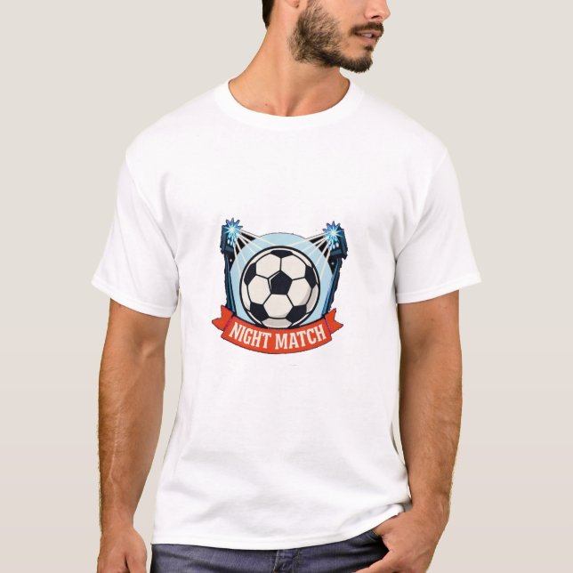 Fotboll sover aldrig t shirt (Framsida)
