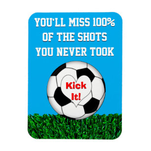 Fotboll - sparka den! magnet