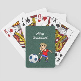 Fotboll - Spelarbild och boll - Anpassa Casinokort