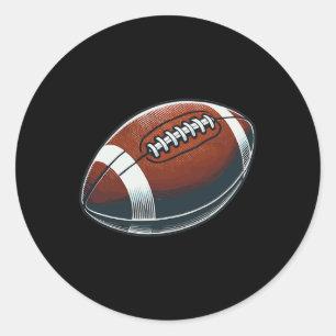Fotboll - spelarmatchen Fält Fläkt Quarterback Run Runt Klistermärke