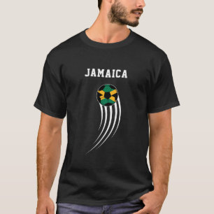 Fotboll Sportfantast Jamaican Jamaica Flagga T Shirt