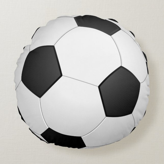 Fotboll sportig rund kudde (Framsidan)