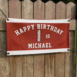 Fotboll Sports Party Boys Birthday Banner