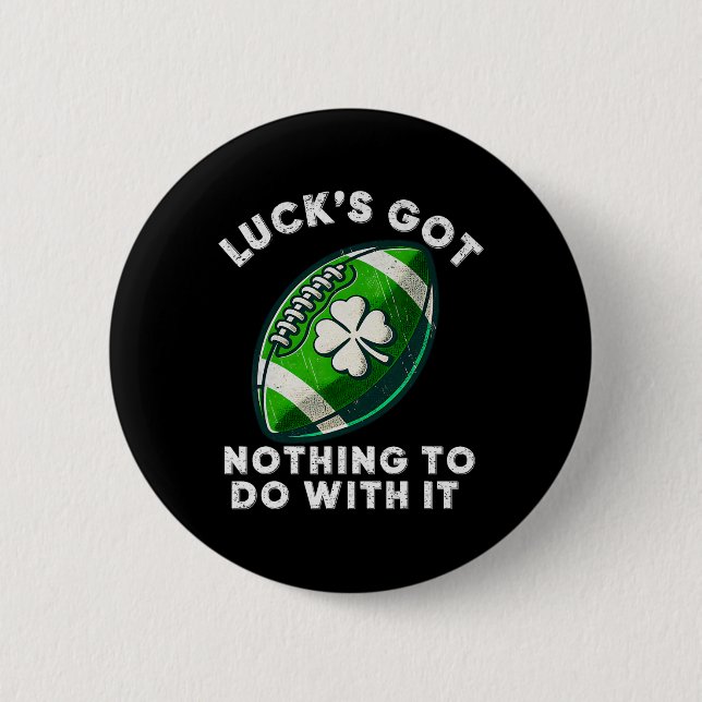 Fotboll St Patrick's Day Pojkar Män St Paddys Day  Knapp (Framsida)