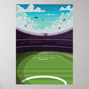 Fotboll Stadium Poster