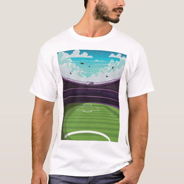 Fotboll Stadium T Shirt (Framsida)