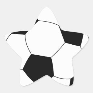 Fotboll Stjärnorm Stjärnformat Klistermärke