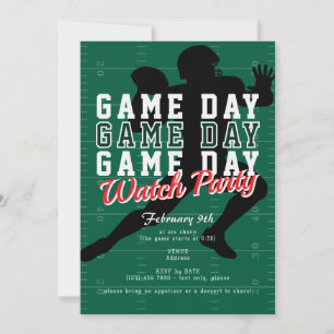 Fotboll Stor Match Dag Sport Tittarparty Inbjudningar