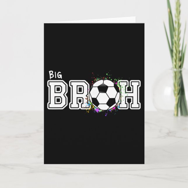Fotboll Storebror 1-årsdag  Kort (Framsida)