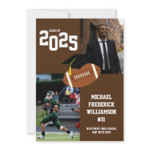 Fotboll Studenten Sports Brown-meddelande