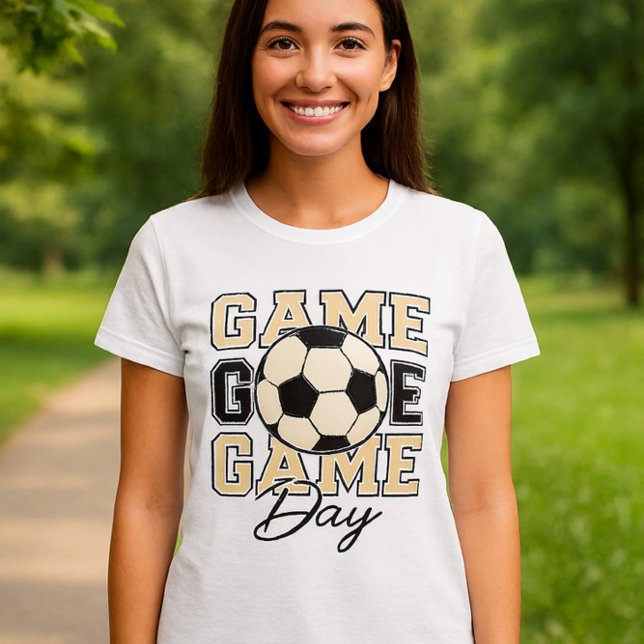 Fotboll T-Shirt | Grafikkort med fet Sportfantast (Skapare uppladdad)