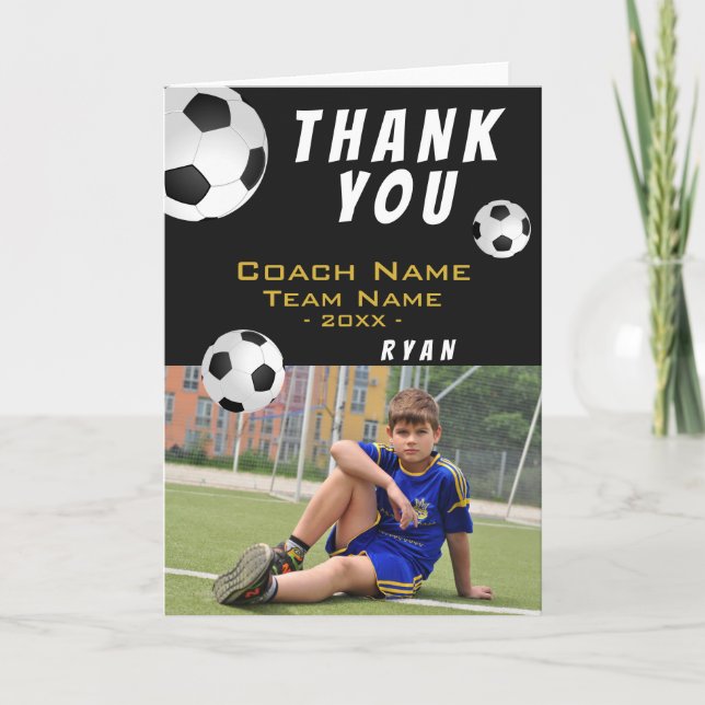 Fotboll Tack coach fotokort Kort (Framsida)