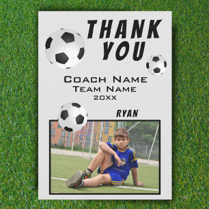 Fotboll Tack coach fotokort Kort