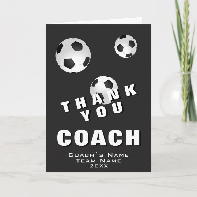Fotboll Tack Coach Kort (Framsida)