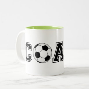 Fotboll tack för att du presenterar kaffe te mugg