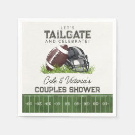 Fotboll Tailgate & Celebrate Touchdown Par Pappersservett