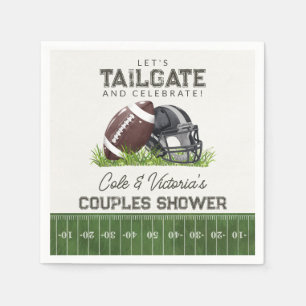 Fotboll Tailgate & Celebrate Touchdown Par Pappersservett