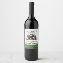 Fotboll Tailgate & Celebrate Touchdown Par Vinflaska Etikett