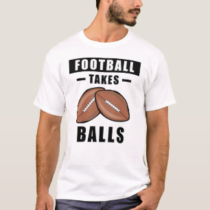 Fotboll tar bollar - roligt t shirt