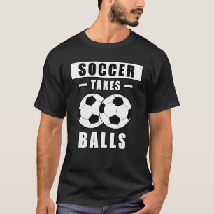 Fotboll tar bollar - Roligt T Shirt