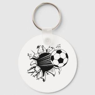 Fotboll Tearout Nyckelring