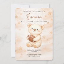 Fotboll Teddybjörn Little MVP Baby Shower