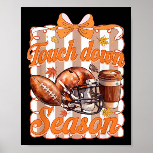 Fotboll Touchdown Säsong, Höst Fotboll Coquette, Poster