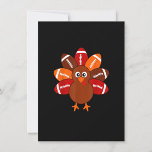 Fotboll Turkiet Bollar Thanksgiving Shirt Boys Kid Inbjudningar