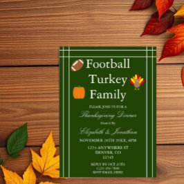 Fotboll, Turkiet, Familjetacksgiving Inbjudningar