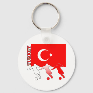 Fotboll Turkiet Keychain Nyckelring