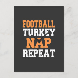 Fotboll Turkiet Nap Repeat Thanksgiving Vykort