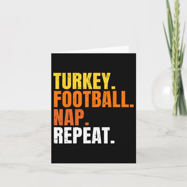 Fotboll Turkiet tupplur upprepa pumpa Glad thanksg Kort (Framsida)