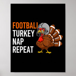 Fotboll Turkiet tupplur Upprepa - Thanksgiving Pap Poster