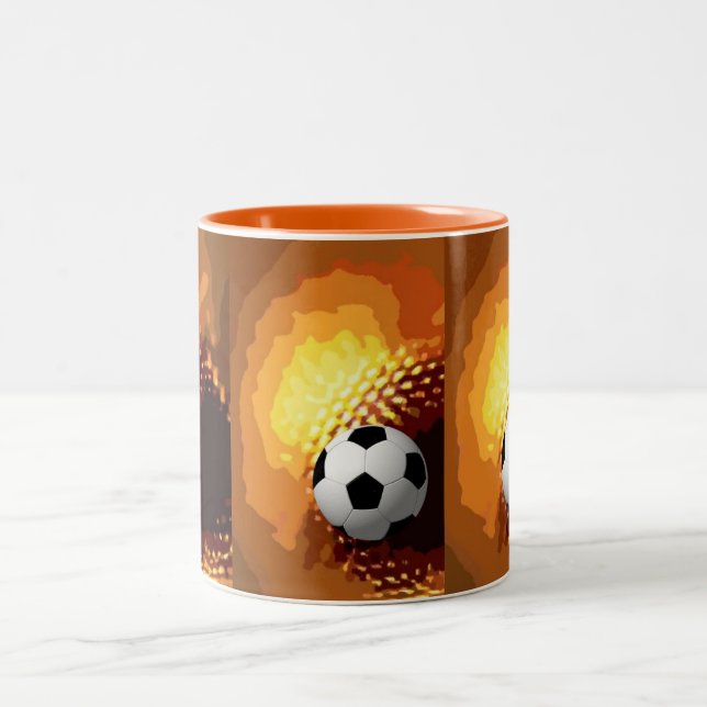 fotboll Två-Tonad mugg (Center)
