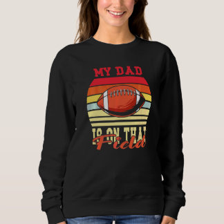 Fotboll Utstyr Hjälm Min Pappa Är På Den Fältet T Shirt