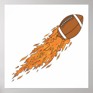 Fotboll vid brand poster